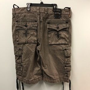 Rock Revival Men’s Size 38 Cargo Shorts Brown